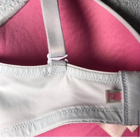 PINK Victorias Secret Push Up Bra Blue 32DD - Picture 9 of 11